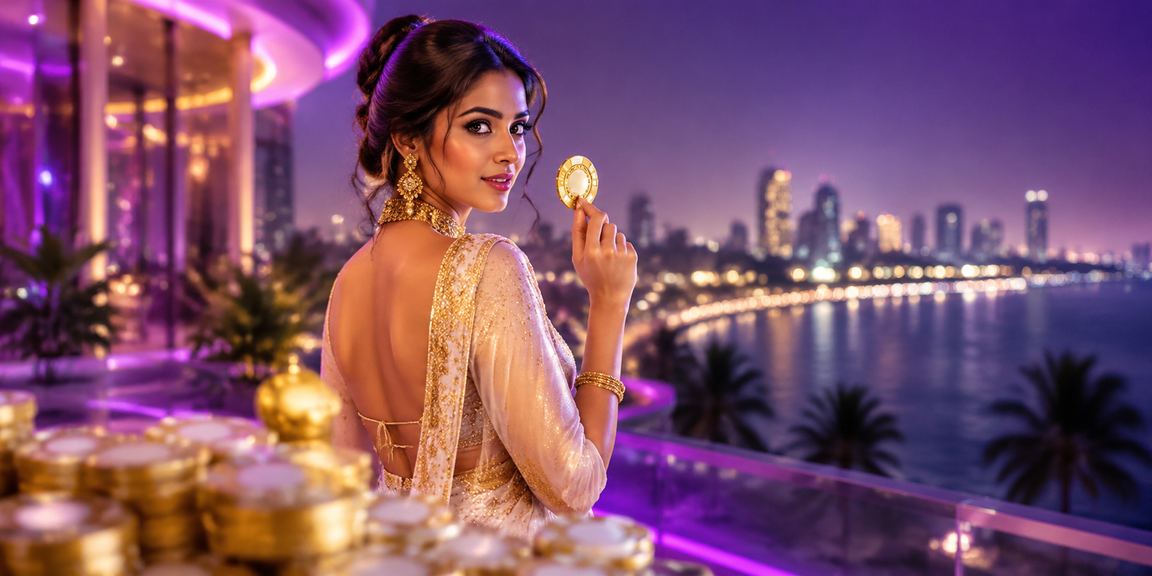 Indian woman using mobile payment for gaming